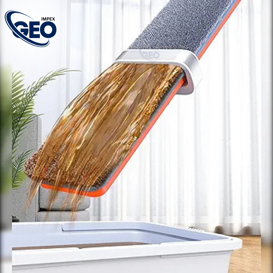 Microfiber Flat Mop | Self Wringing | 360°Rotatable Hand Free