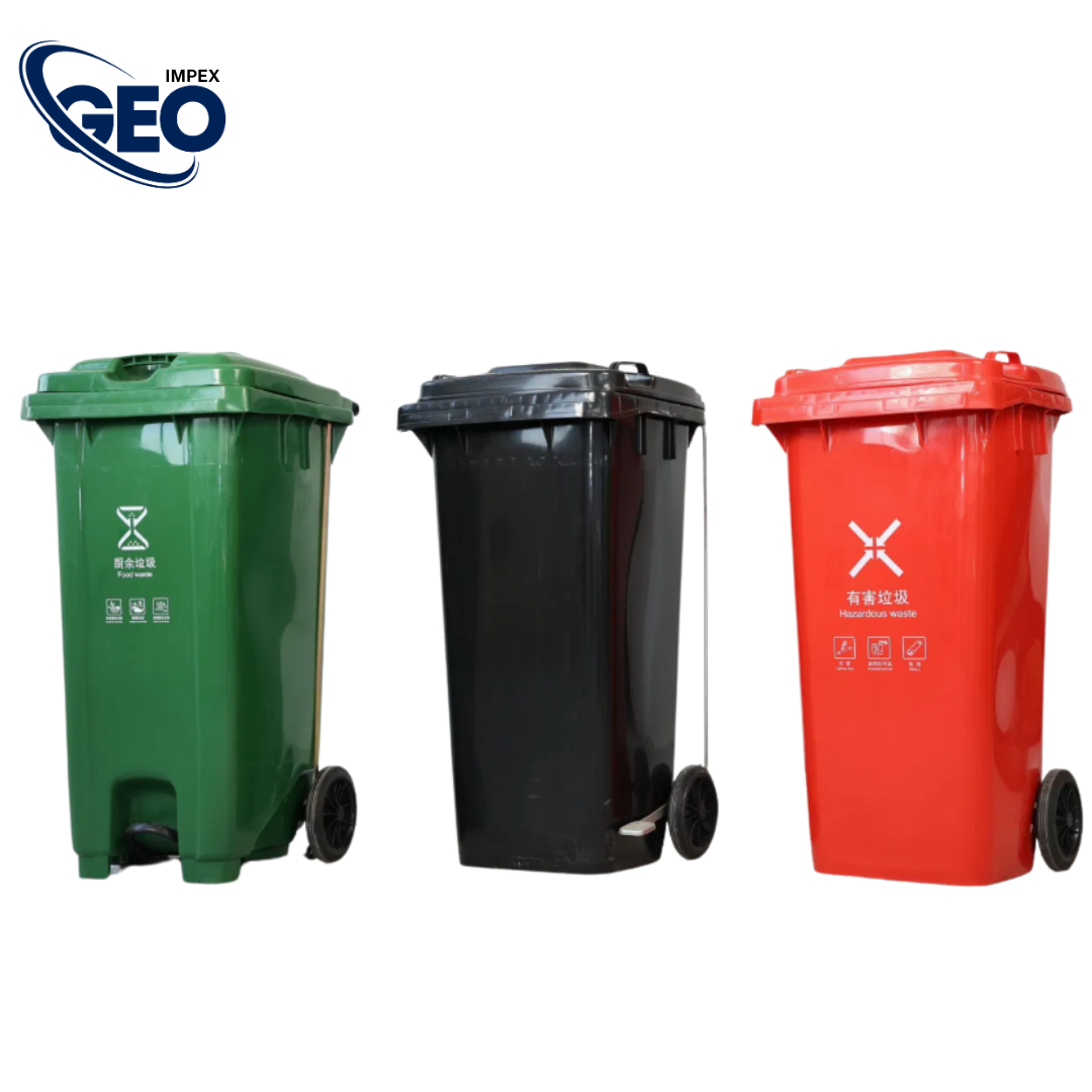 Garbage Waste Bin with Pedal & Wheels | Heavy-Duty