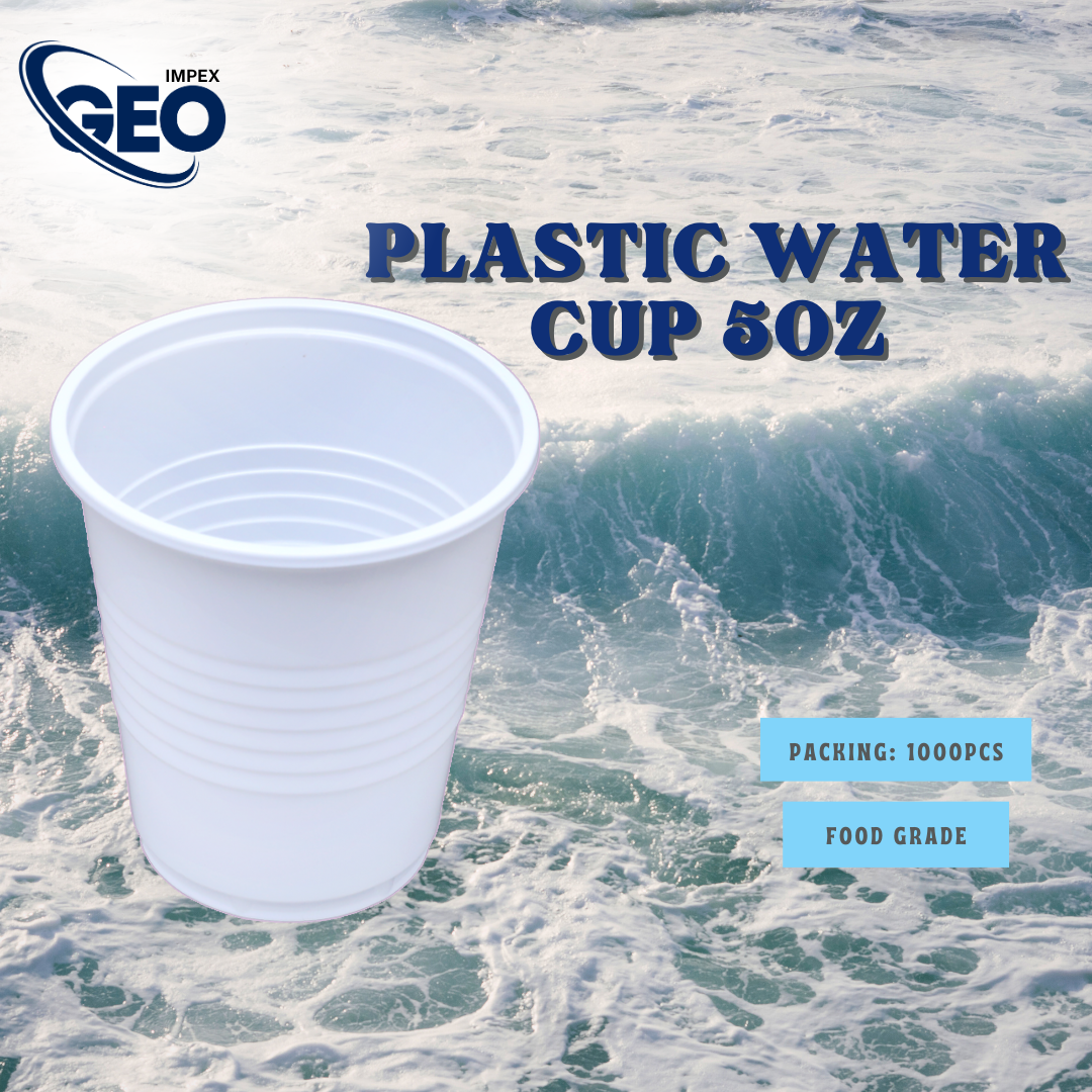 White 5 oz Disposable Water Plastic Cups