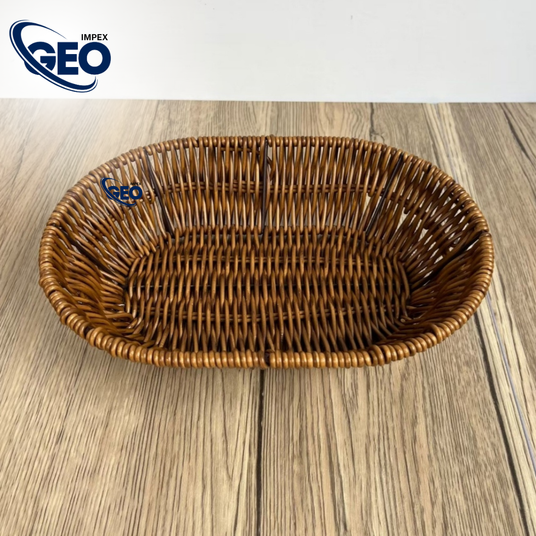 30% OFF - 3 Pcs of Wicker Woven Basket Bread Tray Serving