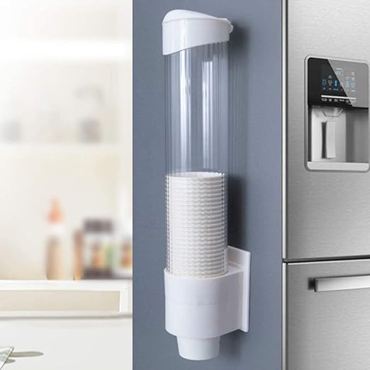 Anti Dust Disposable Plastic Paper Cups Dispenser Holder