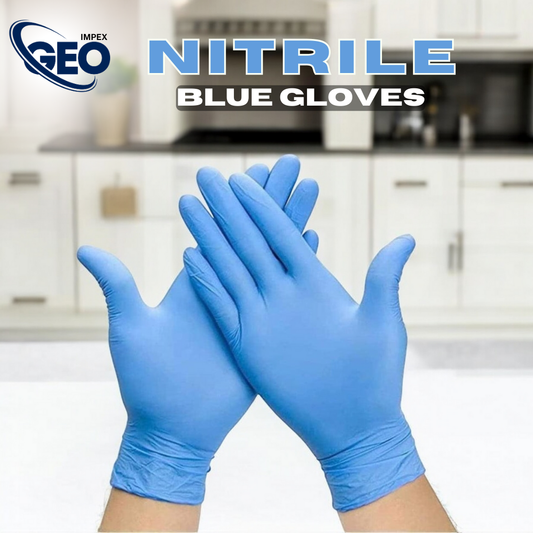 Nitrile Exam Disposable Blue Gloves, Powder Free, Latex Free