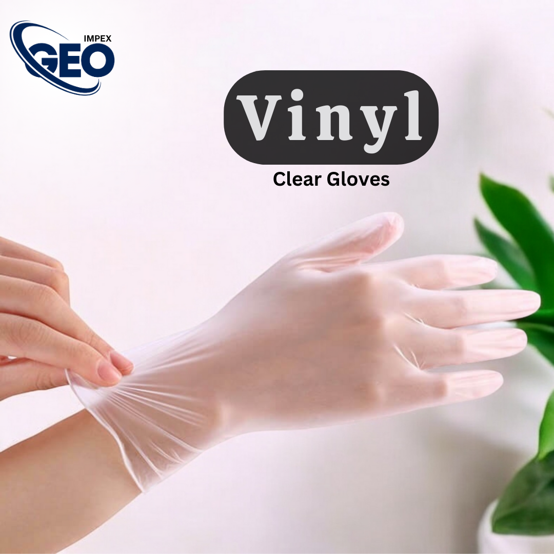 Vinyl Disposable Clear Gloves - Clear Powder Free