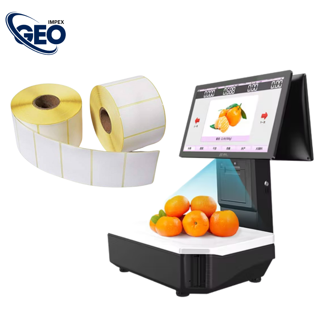 58mm x 39mm Grocery Scale - Weighing Scale - Vegetable Scale Direct Thermal Label Sticker 800 Labels per Roll