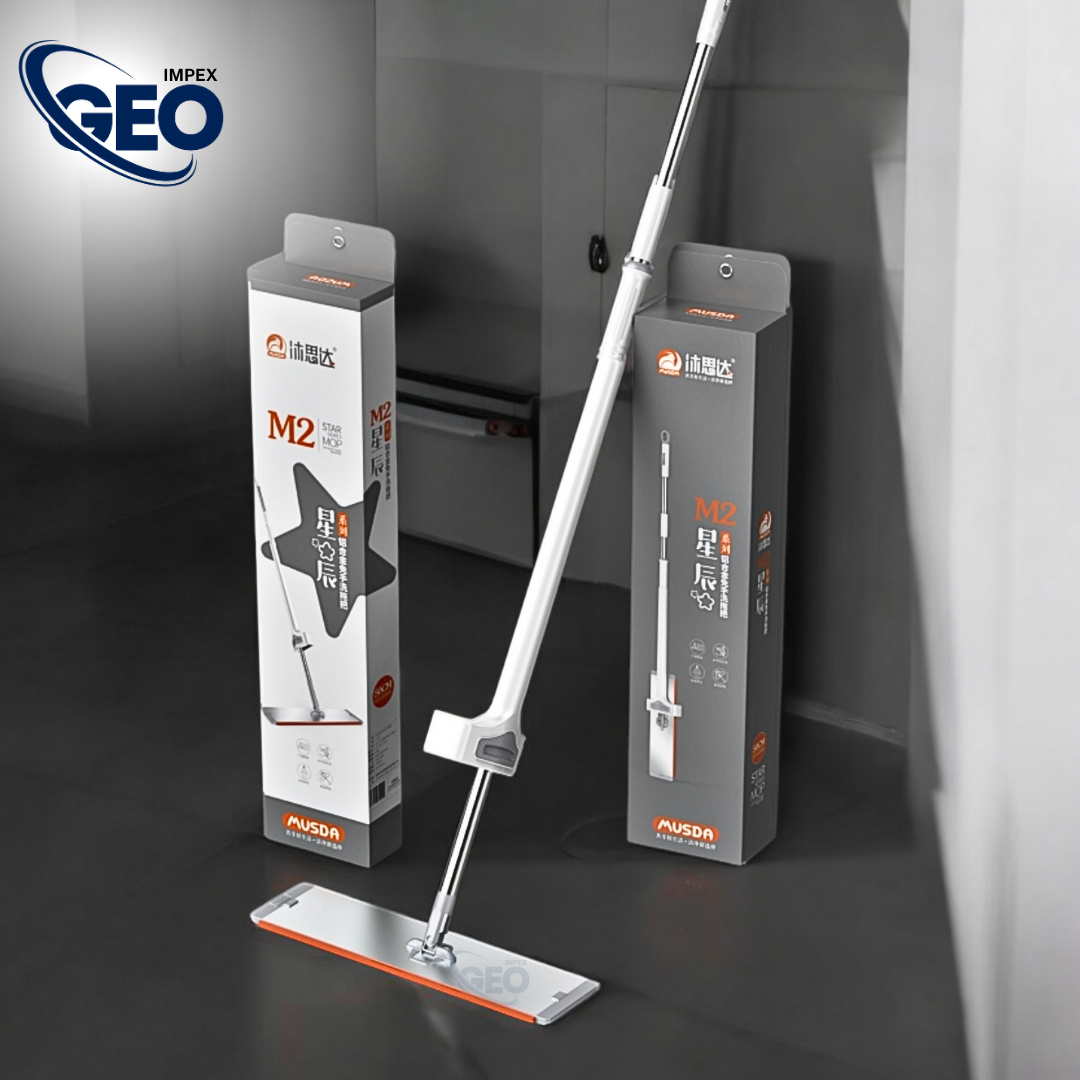 Microfiber Flat Mop | Self Wringing | 360°Rotatable Hand Free