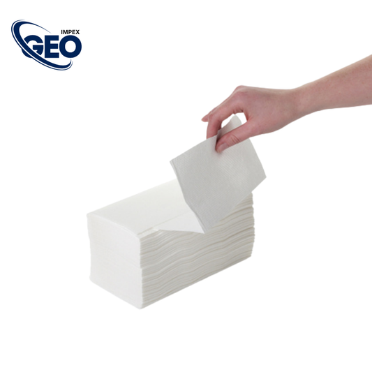 150-Sheet Interfold Tissue Hand Towel - Embossed-1 PLY-20 Pkts - All Purpose Cleaning