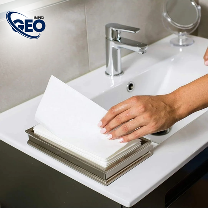 150-Sheet Interfold Tissue Hand Towel - Embossed-1 PLY-20 Pkts - All Purpose Cleaning