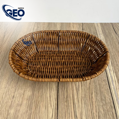 30% OFF - 3 Pcs of Wicker Woven Basket Bread Tray Serving