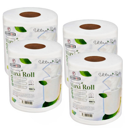 DIAMOND 350 Sheets Kitchen Paper Towels, 350 sheets x 2-Ply, Embossed, Highly Absorbent